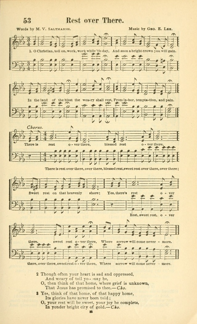 The New Jubilee Harp: or Christian hymns and songs. a new collection of hymns and tunes for public and social worship (With supplement) page 35