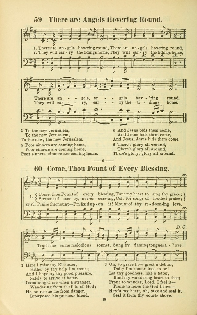 The New Jubilee Harp: or Christian hymns and songs. a new collection of hymns and tunes for public and social worship (With supplement) page 38