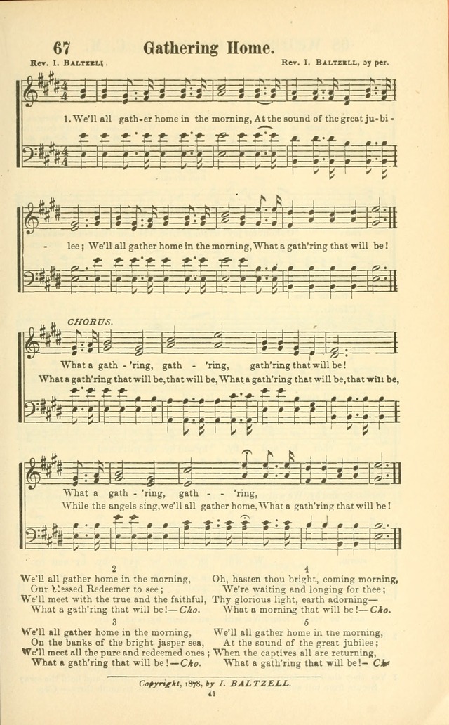 The New Jubilee Harp: or Christian hymns and songs. a new collection of hymns and tunes for public and social worship (With supplement) page 41