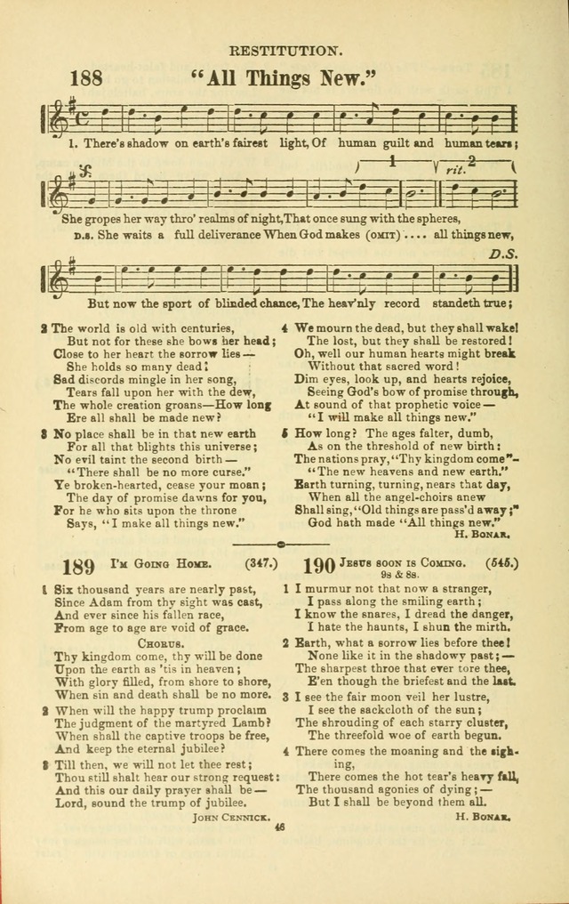 The New Jubilee Harp: or Christian hymns and songs. a new collection of hymns and tunes for public and social worship (With supplement) page 452