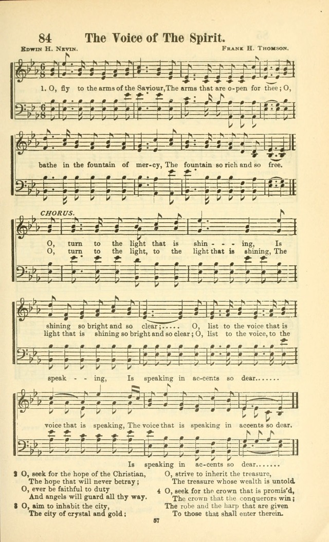The New Jubilee Harp: or Christian hymns and songs. a new collection of hymns and tunes for public and social worship (With supplement) page 57