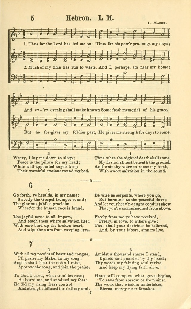 The New Jubilee Harp: or Christian hymns and songs. a new collection of hymns and tunes for public and social worship (With supplement) page 7
