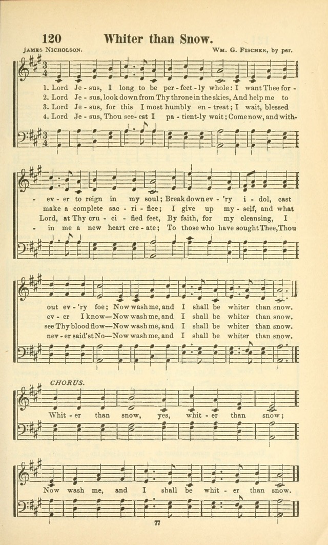 The New Jubilee Harp: or Christian hymns and songs. a new collection of hymns and tunes for public and social worship (With supplement) page 77