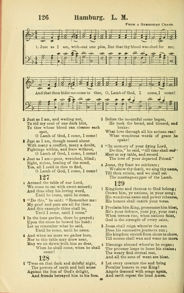The New Jubilee Harp: or Christian hymns and songs. a new collection of hymns and tunes for public and social worship (With supplement) page 80