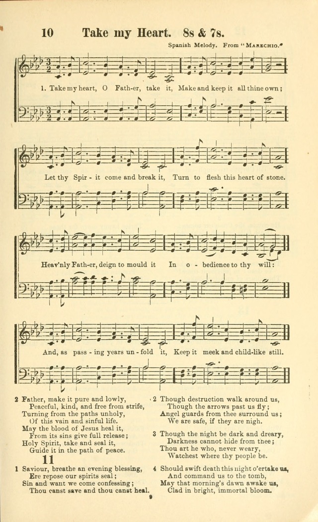 The New Jubilee Harp: or Christian hymns and songs. a new collection of hymns and tunes for public and social worship (With supplement) page 9