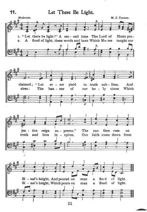 New Jewish Hymnal for Religious Schools and Junior Congregations. 8th ed. page 18
