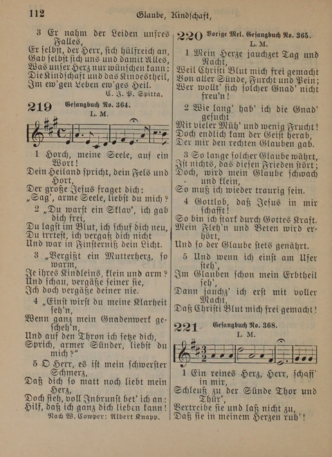 Der Neue Kleine Psalter: Zionslieder für den Gebrauch in Erbauungsstunden und Lagerversammlungen page 112
