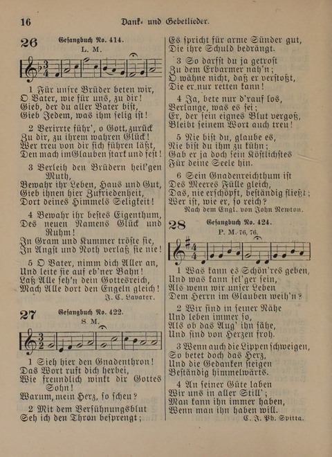 Der Neue Kleine Psalter: Zionslieder für den Gebrauch in Erbauungsstunden und Lagerversammlungen page 16