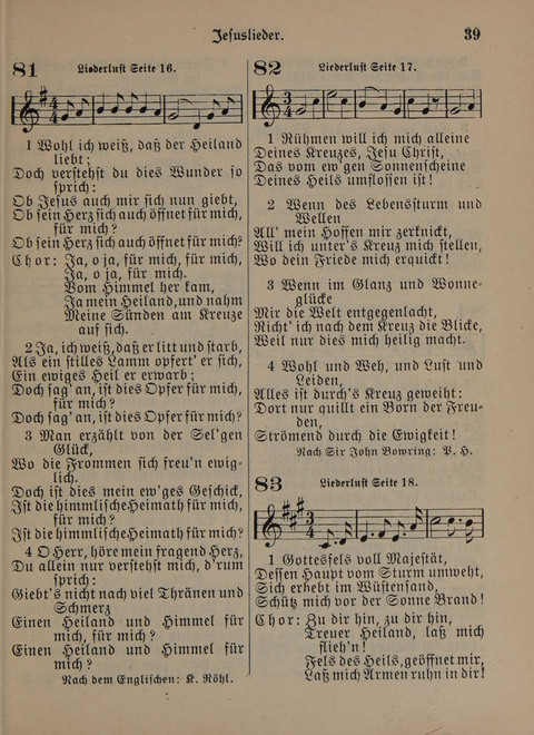 Der Neue Kleine Psalter: Zionslieder für den Gebrauch in Erbauungsstunden und Lagerversammlungen page 39
