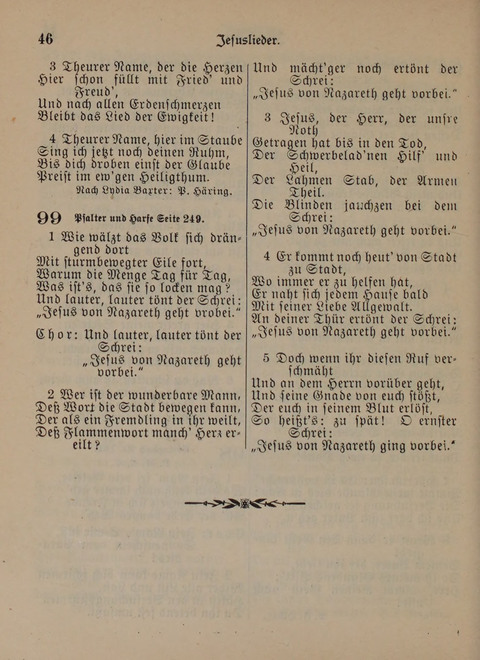 Der Neue Kleine Psalter: Zionslieder für den Gebrauch in Erbauungsstunden und Lagerversammlungen page 46