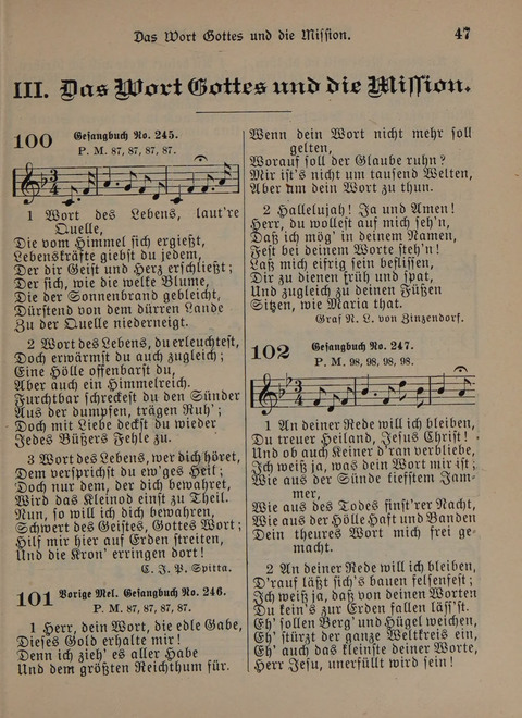 Der Neue Kleine Psalter: Zionslieder für den Gebrauch in Erbauungsstunden und Lagerversammlungen page 47