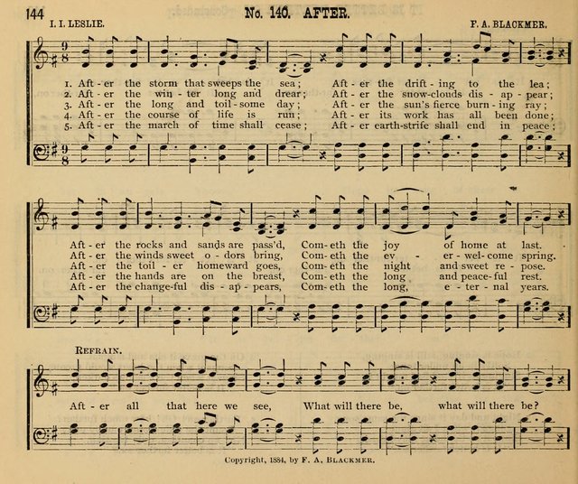 New Life No. 2: songs and tunes for Sunday schools, prayer meetings, and revival occasions page 144