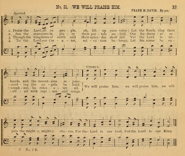 New Life No. 2: songs and tunes for Sunday schools, prayer meetings, and revival occasions page 33