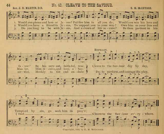 New Life No. 2: songs and tunes for Sunday schools, prayer meetings, and revival occasions page 44