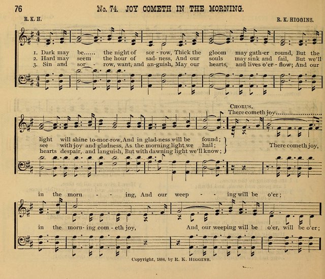 New Life No. 2: songs and tunes for Sunday schools, prayer meetings, and revival occasions page 76