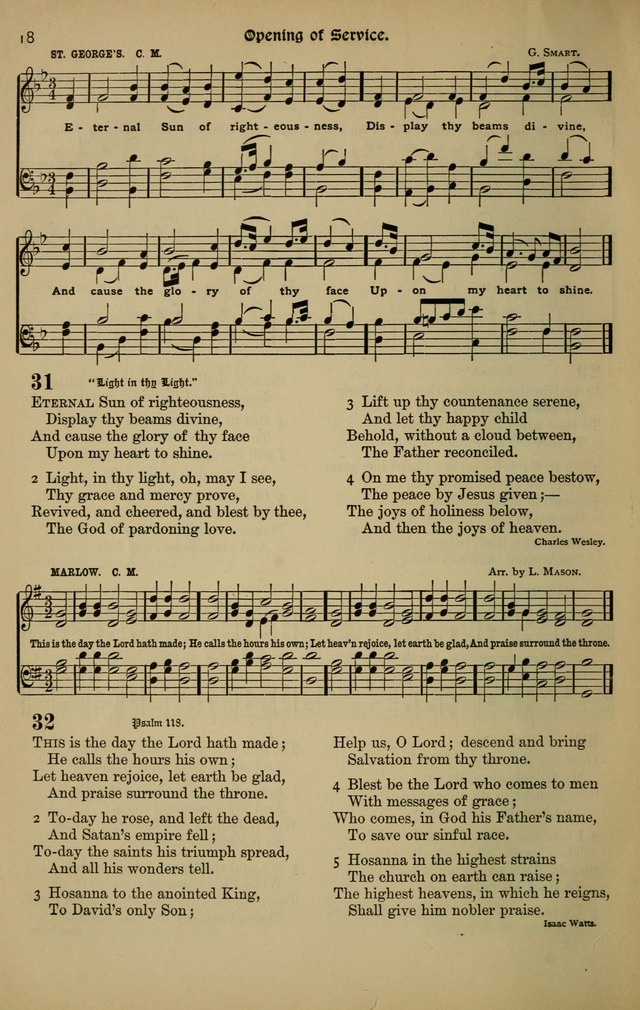 The New Laudes Domini: a selection of spiritual songs, ancient and modern for use in Baptist churches page 18