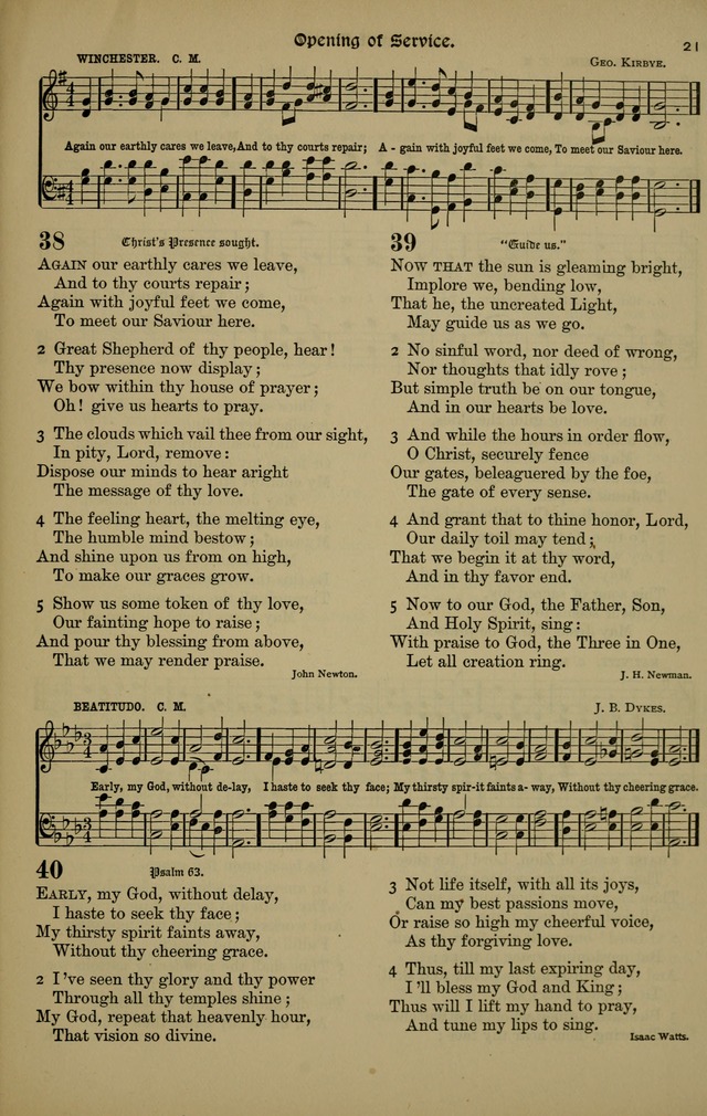 The New Laudes Domini: a selection of spiritual songs, ancient and modern for use in Baptist churches page 21