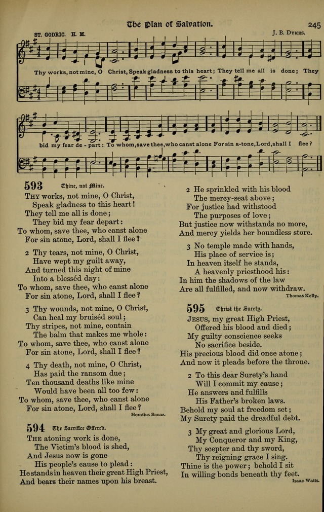 The New Laudes Domini: a selection of spiritual songs, ancient and modern for use in Baptist churches page 245