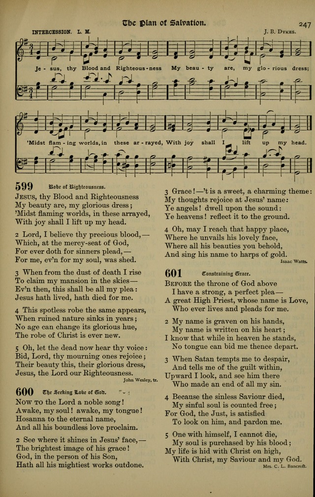 The New Laudes Domini: a selection of spiritual songs, ancient and modern for use in Baptist churches page 247
