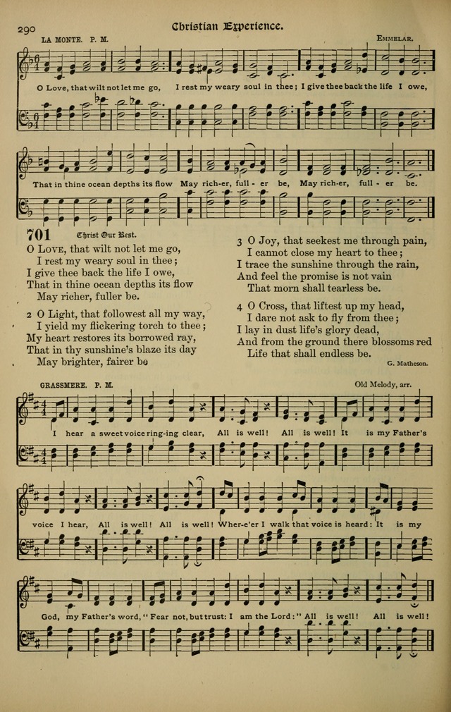 The New Laudes Domini: a selection of spiritual songs, ancient and modern for use in Baptist churches page 290