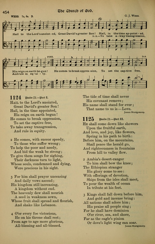 The New Laudes Domini: a selection of spiritual songs, ancient and modern for use in Baptist churches page 454