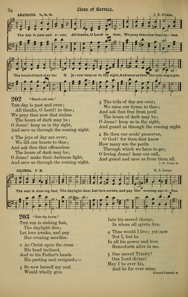The New Laudes Domini: a selection of spiritual songs, ancient and modern for use in Baptist churches page 84