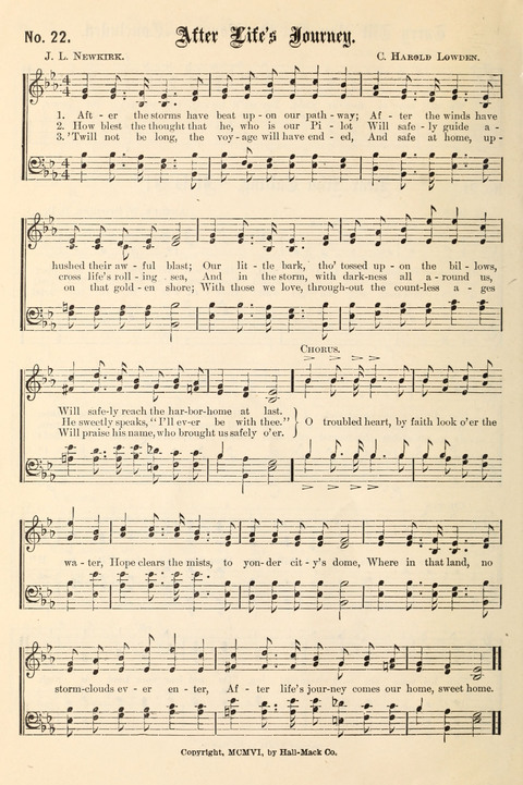 The New Life Hymnal page 22
