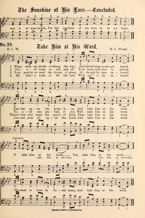 The New Life Hymnal page 29