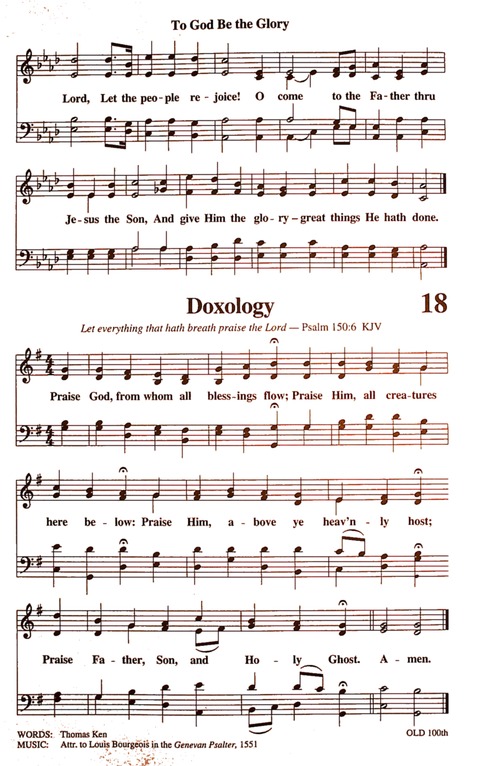 The New National Baptist Hymnal (21st Century Edition) page 17