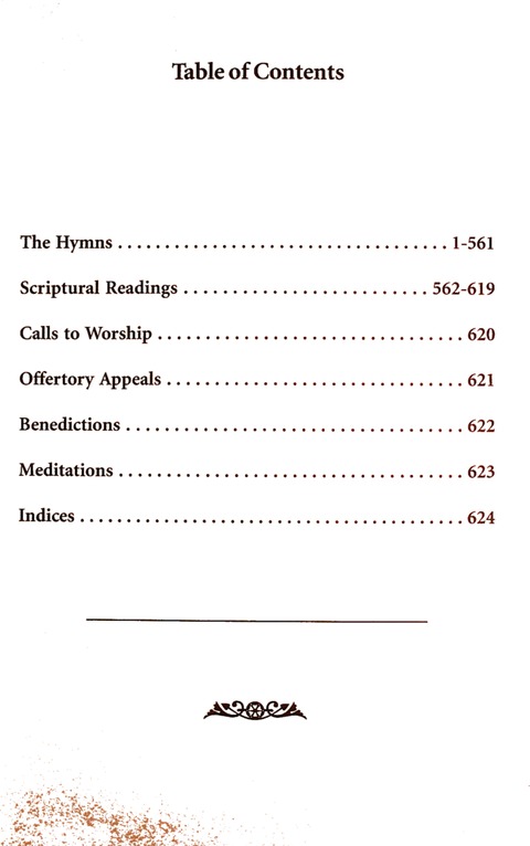 The New National Baptist Hymnal (21st Century Edition) page vii