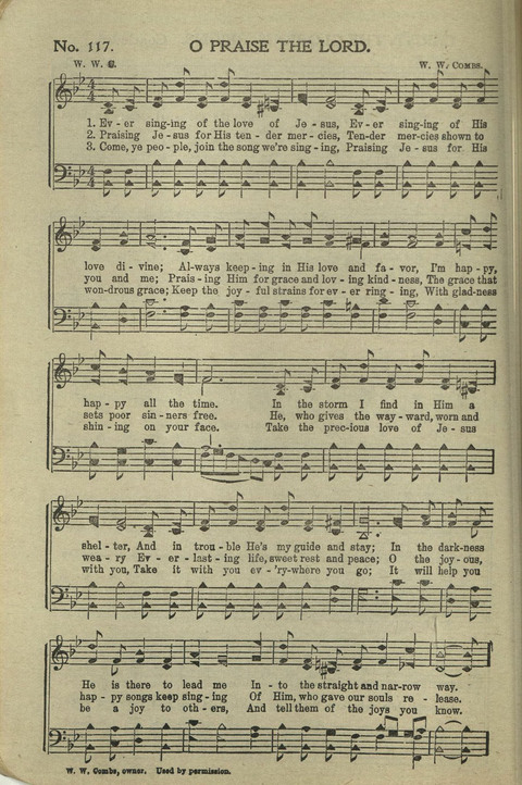 New Perfect Praise: for Sunday-schools, singing-schools, revivals, conventions and general use in Christian work and worship page 124