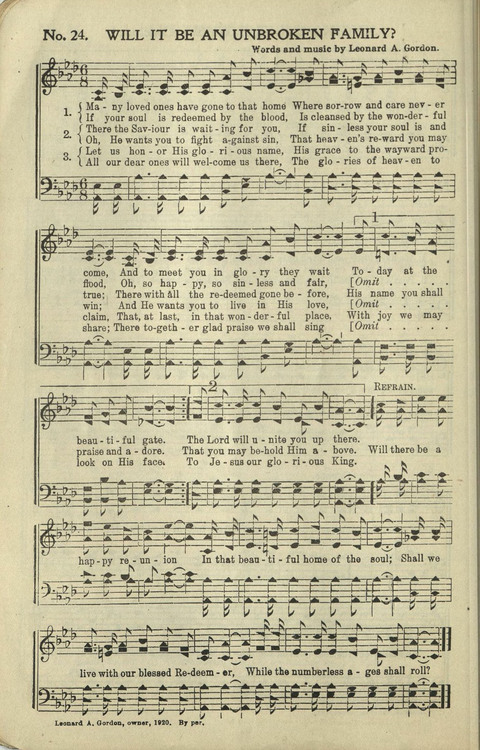 New Perfect Praise: for Sunday-schools, singing-schools, revivals, conventions and general use in Christian work and worship page 24