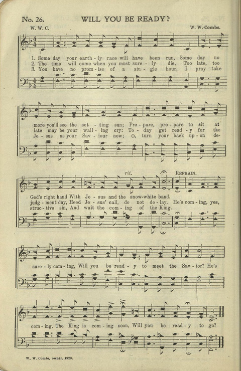 New Perfect Praise: for Sunday-schools, singing-schools, revivals, conventions and general use in Christian work and worship page 26