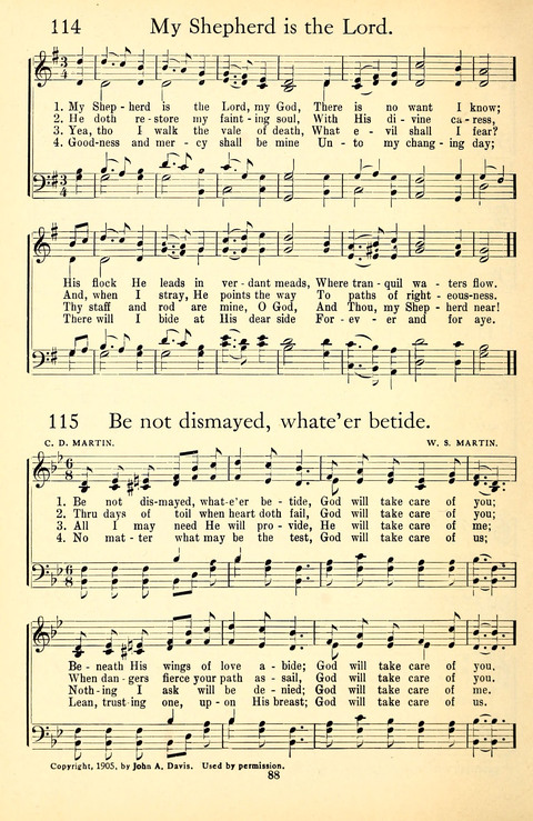 New Perfect Praise: for Sunday-schools, singing-schools, revivals, conventions and general use in Christian work and worship page 281