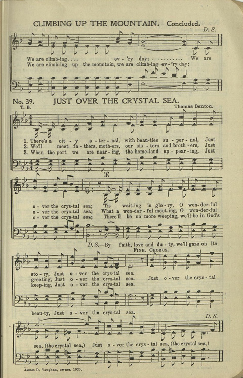 New Perfect Praise: for Sunday-schools, singing-schools, revivals, conventions and general use in Christian work and worship page 39