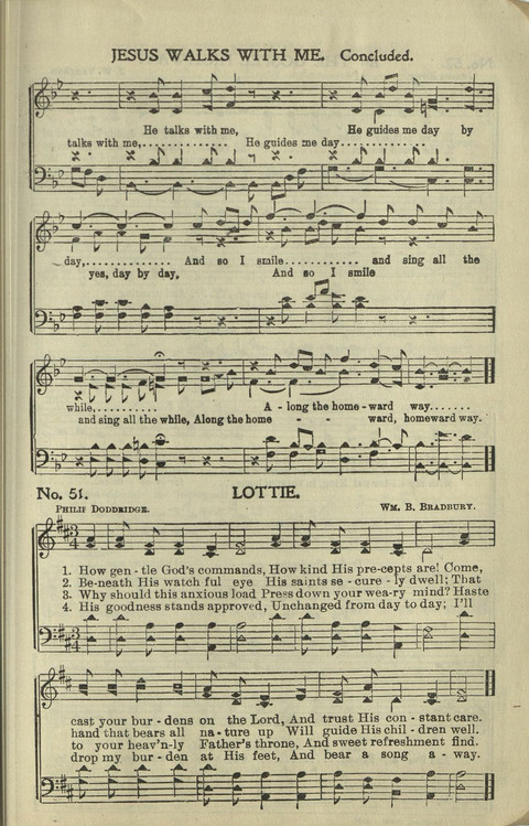 New Perfect Praise: for Sunday-schools, singing-schools, revivals, conventions and general use in Christian work and worship page 51