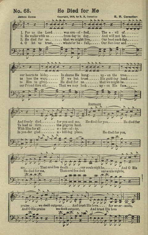 New Perfect Praise: for Sunday-schools, singing-schools, revivals, conventions and general use in Christian work and worship page 68