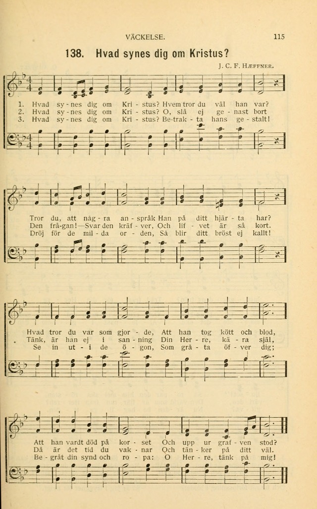 Nya Psalmisten: sånger för allmän och enskild uppbyggelse page 115