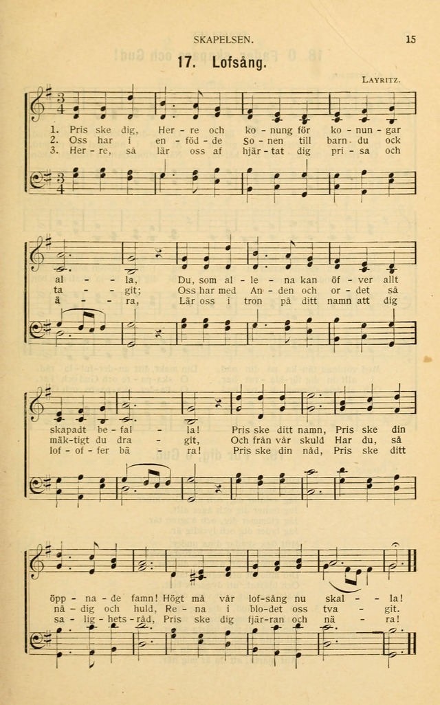 Nya Psalmisten: sånger för allmän och enskild uppbyggelse page 15