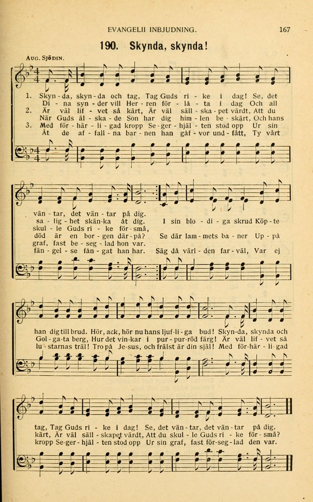 Nya Psalmisten: sånger för allmän och enskild uppbyggelse page 167