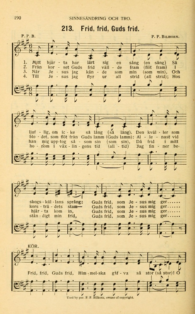 Nya Psalmisten: sånger för allmän och enskild uppbyggelse page 190
