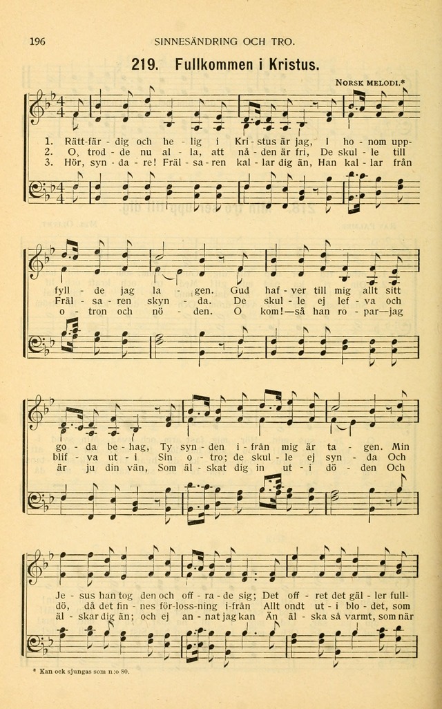 Nya Psalmisten: sånger för allmän och enskild uppbyggelse page 196