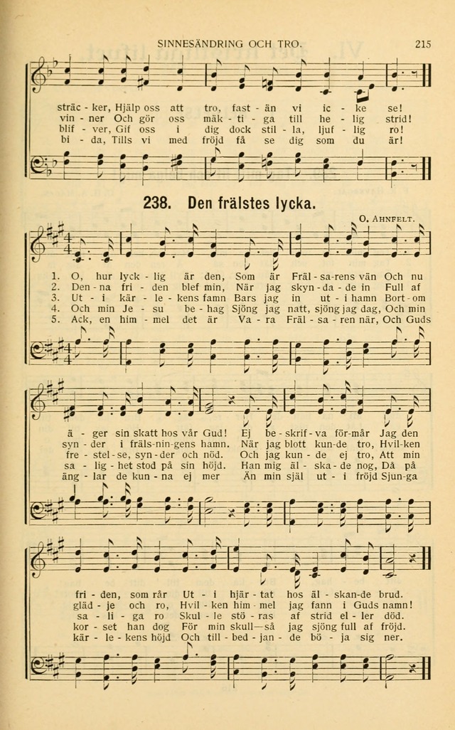 Nya Psalmisten: sånger för allmän och enskild uppbyggelse page 215