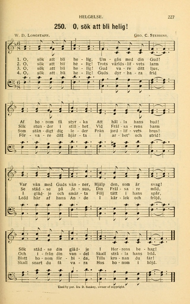 Nya Psalmisten: sånger för allmän och enskild uppbyggelse page 227