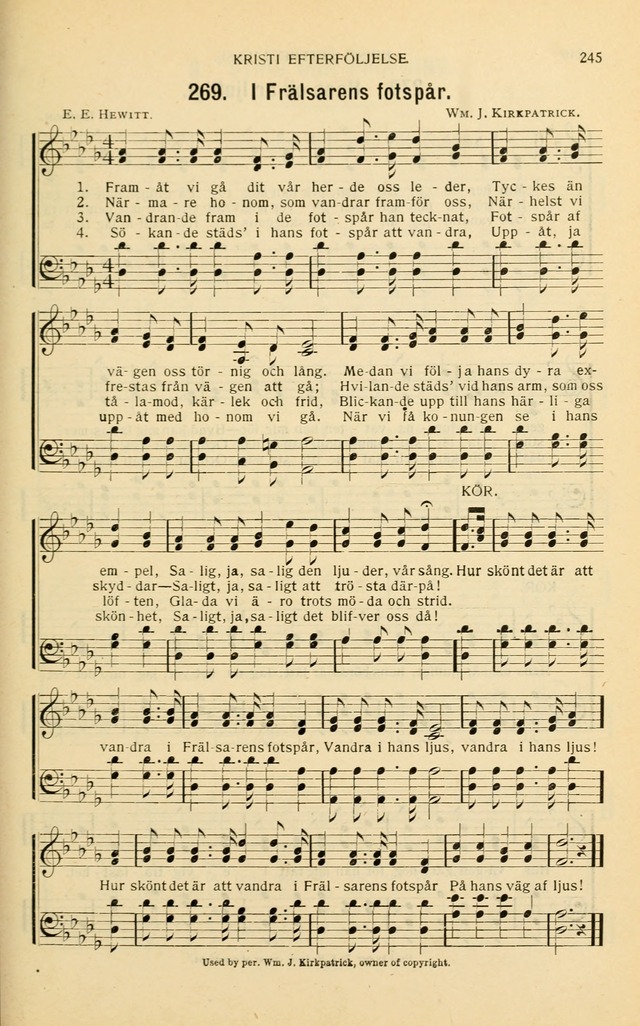 Nya Psalmisten: sånger för allmän och enskild uppbyggelse page 245