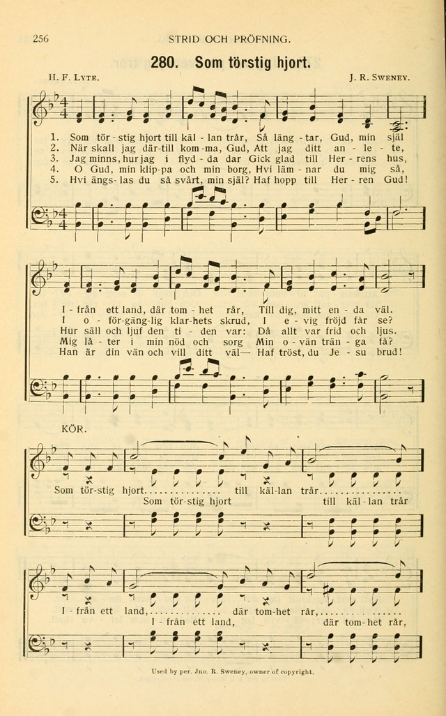 Nya Psalmisten: sånger för allmän och enskild uppbyggelse page 256