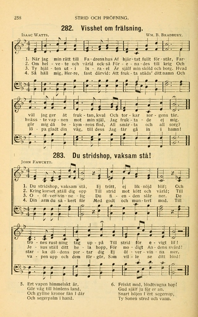 Nya Psalmisten: sånger för allmän och enskild uppbyggelse page 258