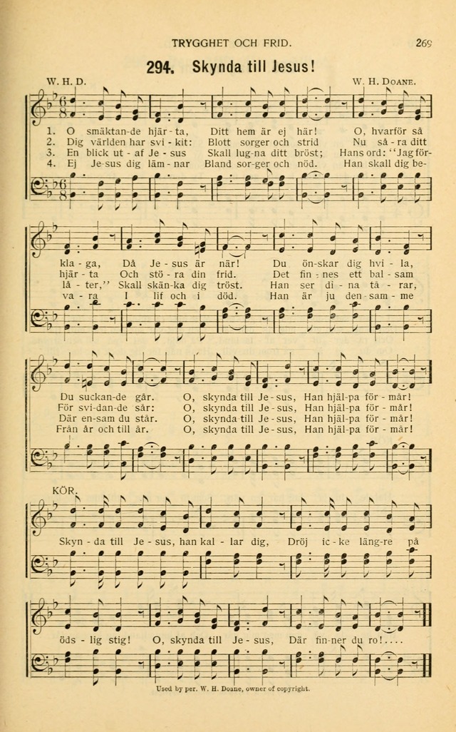 Nya Psalmisten: sånger för allmän och enskild uppbyggelse page 269