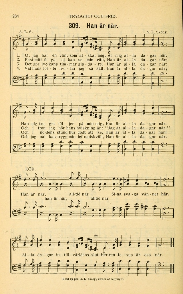 Nya Psalmisten: sånger för allmän och enskild uppbyggelse page 284