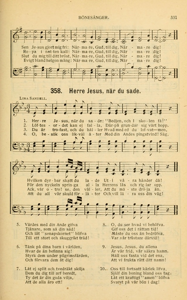 Nya Psalmisten: sånger för allmän och enskild uppbyggelse page 331